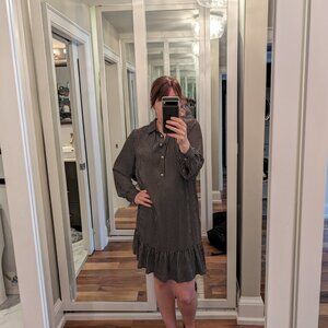 Tommy Hilfiger New Black and White Spotted Baby Doll Dress